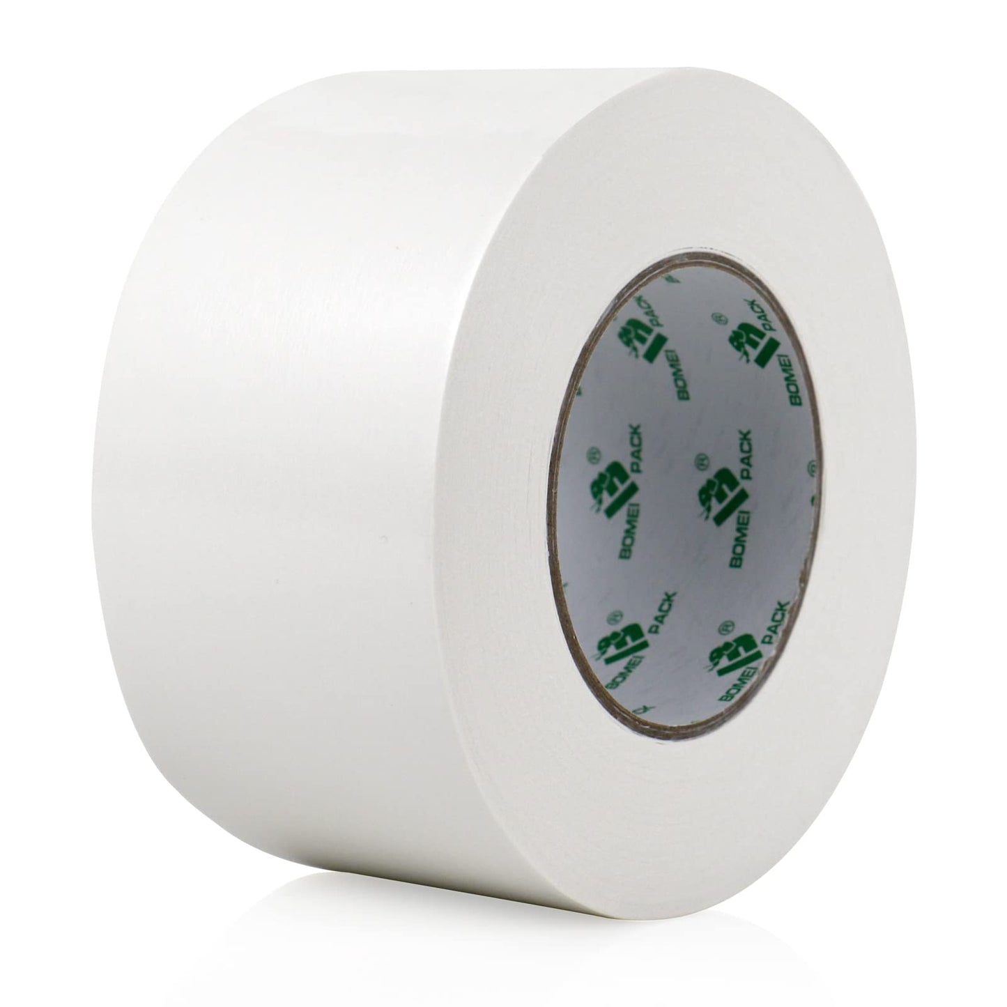 BOMEI PACK White Double Sided Carpet Securing Tape 72mm x 25m Extra Sticky Heavy Duty Double Side Carpet tape Fixing Floor Mats Sports Rug in Place at
