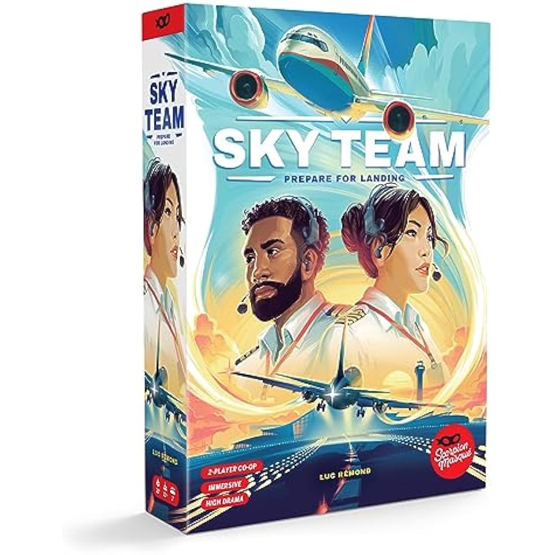 Scorpion Masqué, Sky Team, Board Game, Ages 14+, 2 Players, 20 Minutes Playing Time