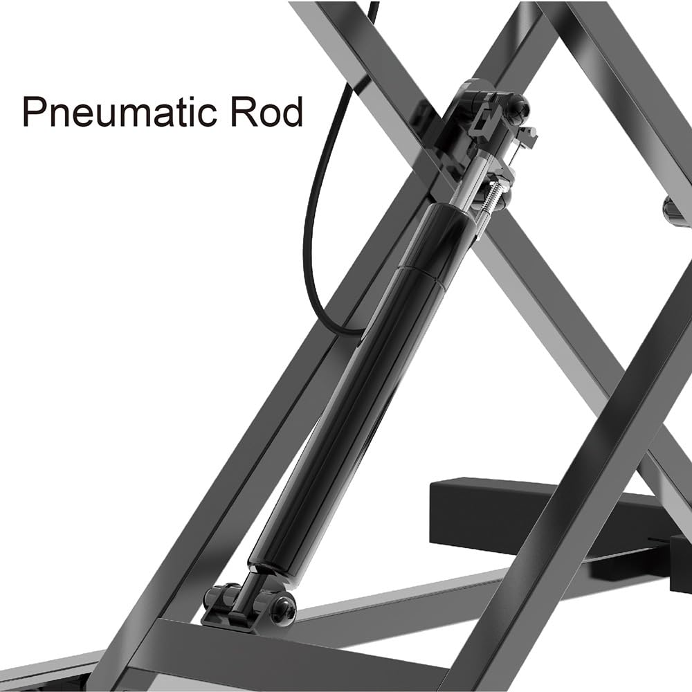 HomeRevel- Standing 80cm Desk Converter - Ergonomic Sit-Stand Desk Riser, Height Adjustable Desk Workstation for Monitors
