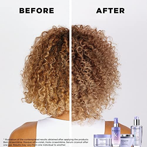Kérastase Blond Absolu, Intense Conditioning Hair Mask, For Sensitised Lightened or Highlighted Hair, Ideal for Post-Bleaching, With Hyaluronic Acid & Edelweiss Flower, Masque Cicaextreme, 200ml