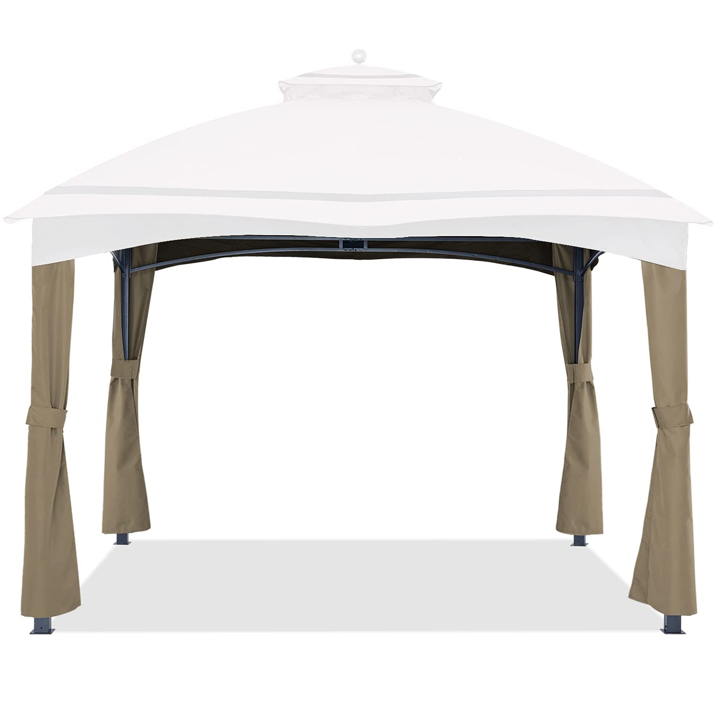 ABCCANOPY Replacement Corner Curtains for Lowe's Allen Roth 10X12 Gazebo #GF-12S004B-1 (Khaki)