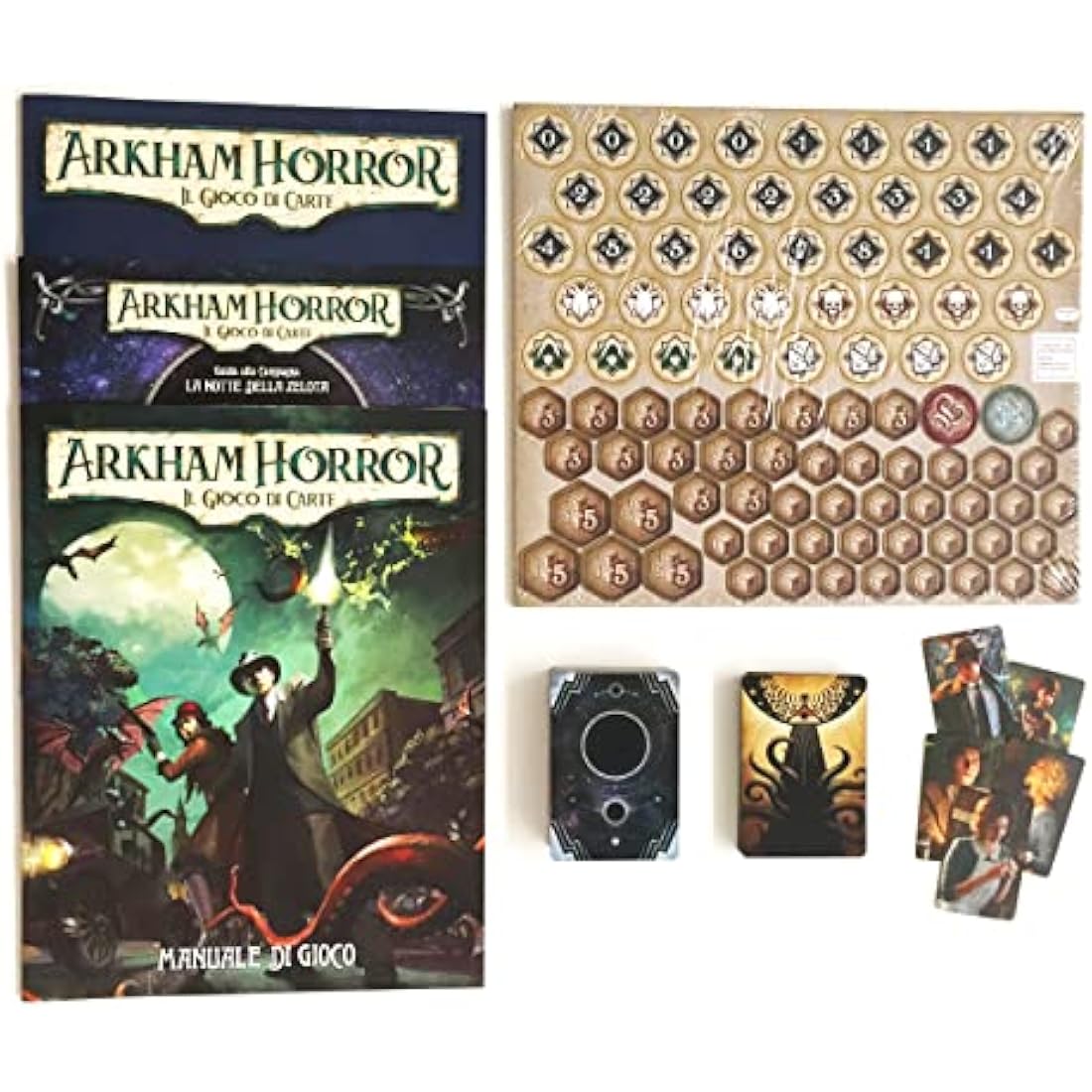 Asmodee - Arkham Horror: The Card Game, LCG, Base Set Updated 2021-1-4 Players, 14+ Years, Italian Edition