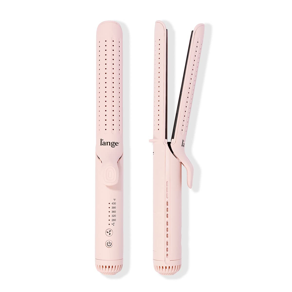 L'ANGE HAIR Le Duo Grande 360? Airflow Styler - 2-in-1 Curling Wand & Titanium Flat Iron Hair Straightener - Professional Hair Styler - Hair Curler