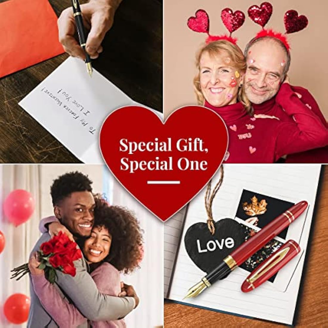 Wordsworth & Black Fountain Pen Set, 18K Gilded Medium and Fine Nibs, 6 Ink Cartridges and Refill Converter, Gift Case, Smooth Writing Pens [Black Chrome], Perfect for Men and Women