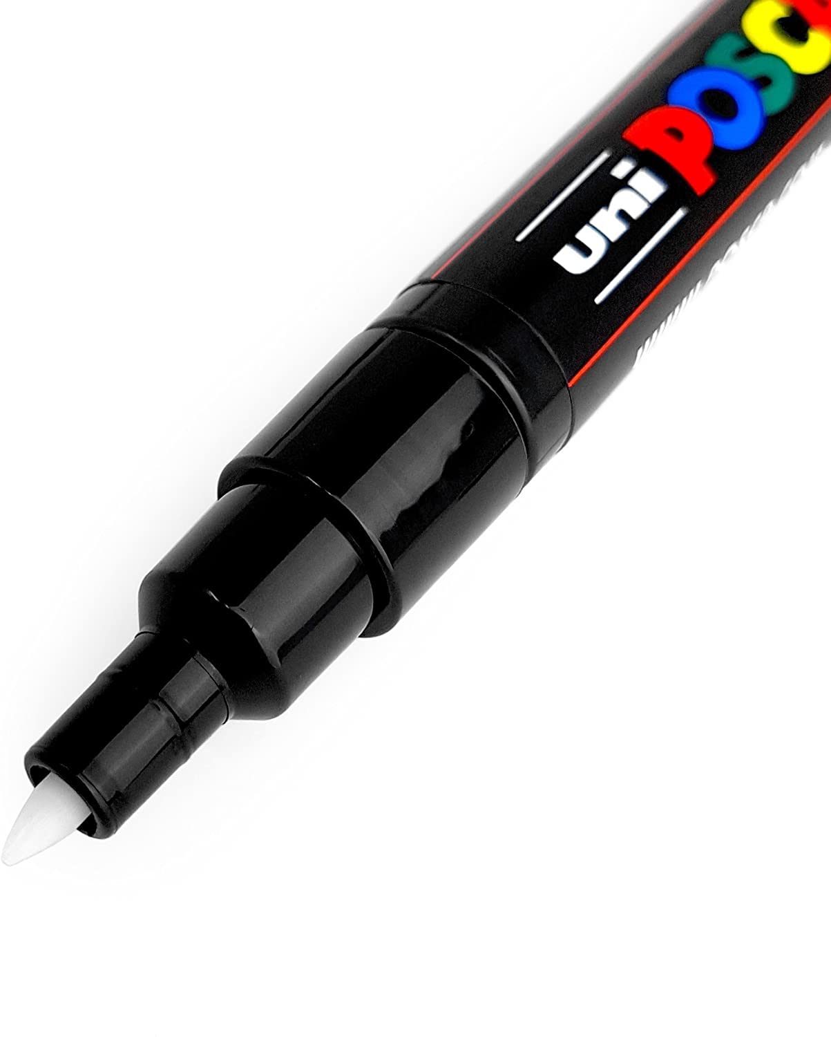 Posca PC-1M Paint Art Marker Pens - Fabric Glass Metal Pen - Full Range Set of all 21 Colours - In Gift Wallet Packaging