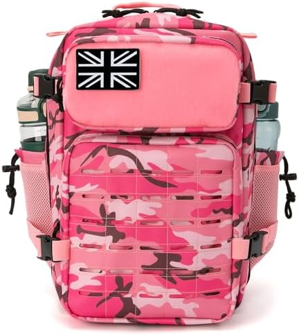 QT&QY Military Tactical Backpacks for Men Army Molle Daypack 25L/35L/45L Lage 3 Day Bug Out Bag Camping Hiking Rucksack with Bottle Holder