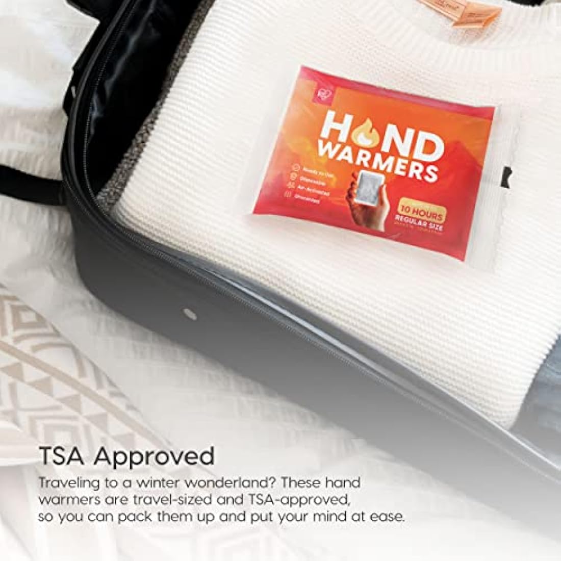 IRIS USA Hand Warmers – Large, 60 Individual Warmers, Long-Lasting Up to 18 Hours for Warm and hot Hands - On The Go, Disposable, 4-Year-Lasting Handwarmers for Hands and Feet, Winter Essentials