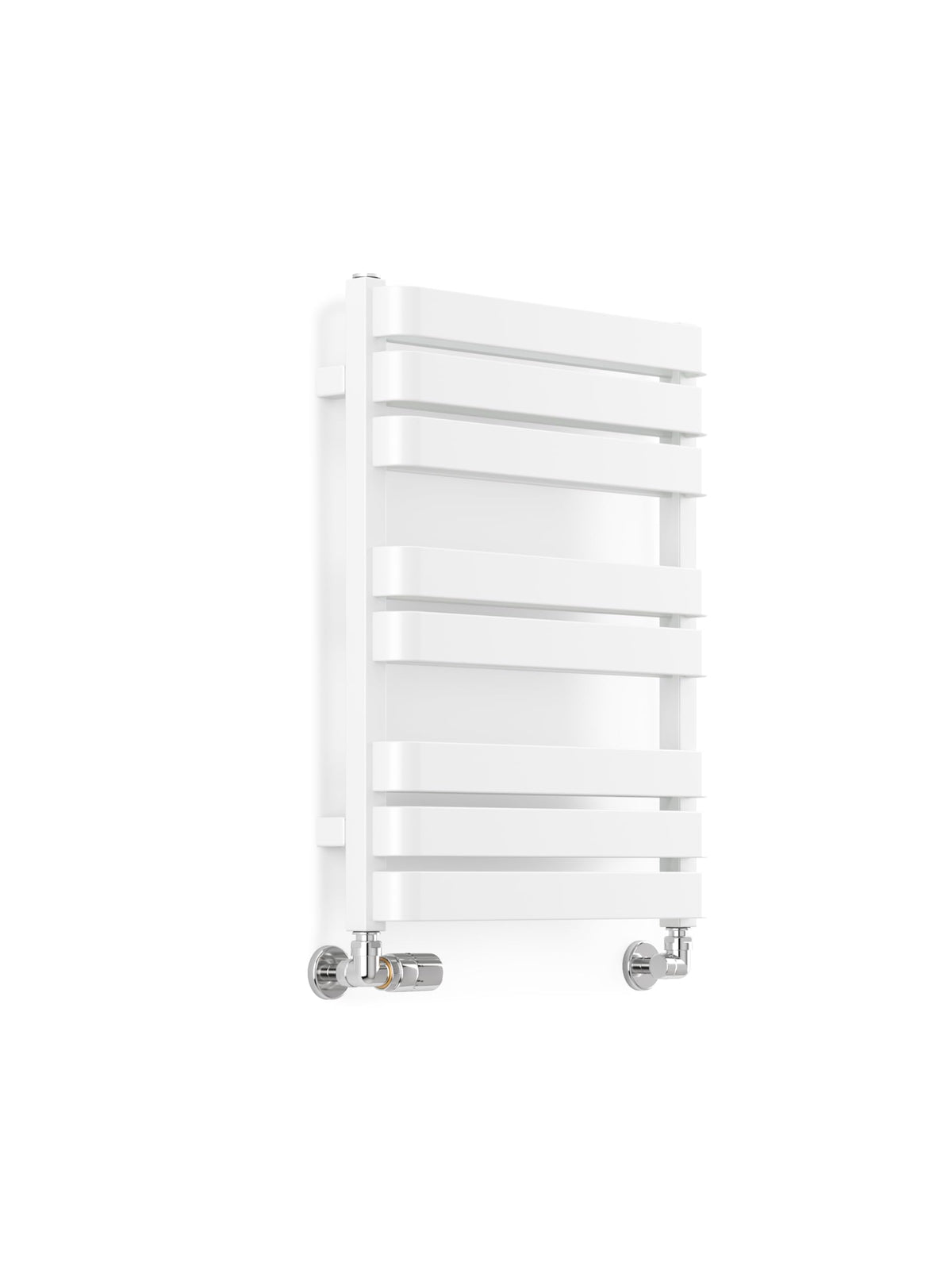 Terma Towel Rail (Cen./Heating), Steel, Soft 9016 (Matt White), 655h x 500w [1569 BTUs t50]