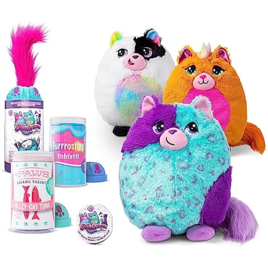 Misfittens | Surprise Cat Plush | Cuddly Soft Toy for Girls and Boys, Toddler Toys, Plush Gift for Kids, Suitable for Kids Aged 4+ | Basic Fun, 03936