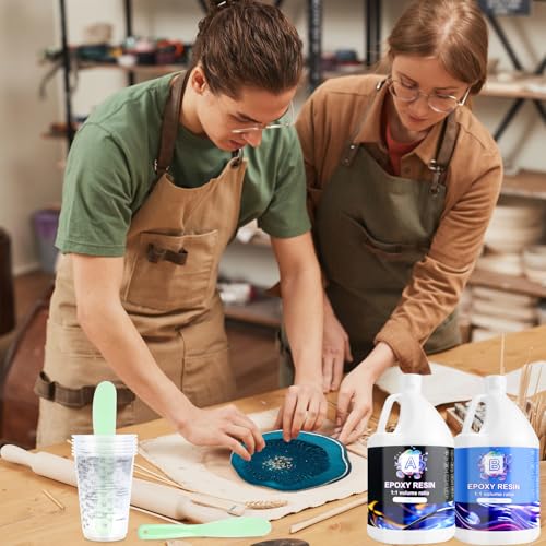 Ghguole Epoxy Resin Kits-8.5L Epoxy Resin,Epoxy Hardener for Beginners,Resin Starter Kit for DIY Art&Craft,Mold Casting