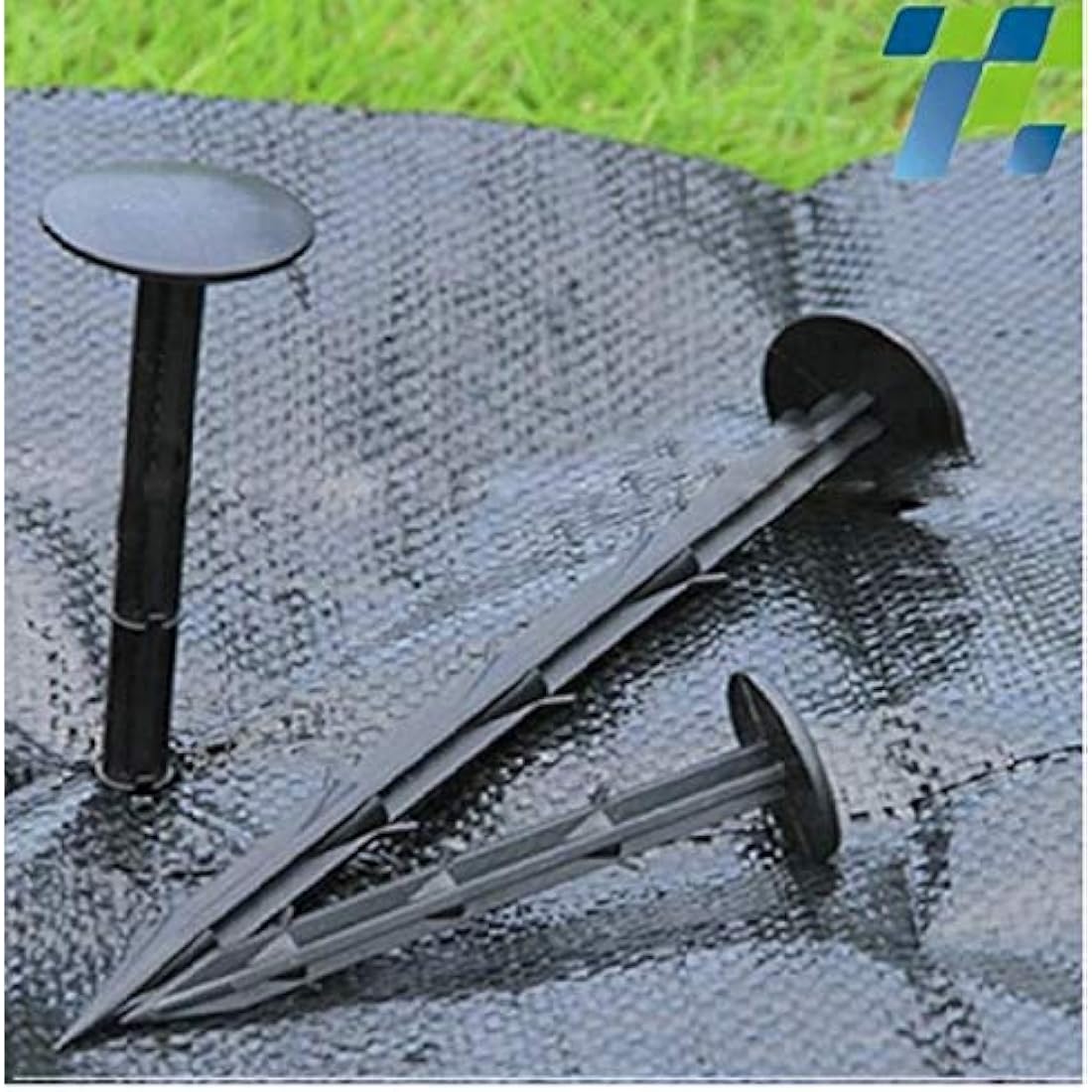 Ram ® 100 x Weed Fabric Garden Pegs Membrane Control Anchor Pegs Tarpaulin Pegs
