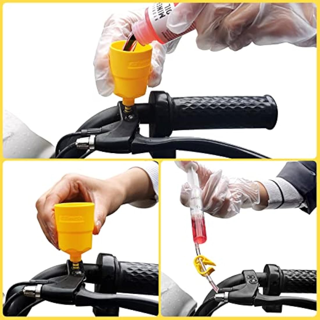 ytorgr Brake Bleed Kit with Mineral Bicycle Brake Fluid 120ml Hydraulic Disc mtb Bike Brake Bleeding kit for SHIMANO,TEKTRO, MAGURA