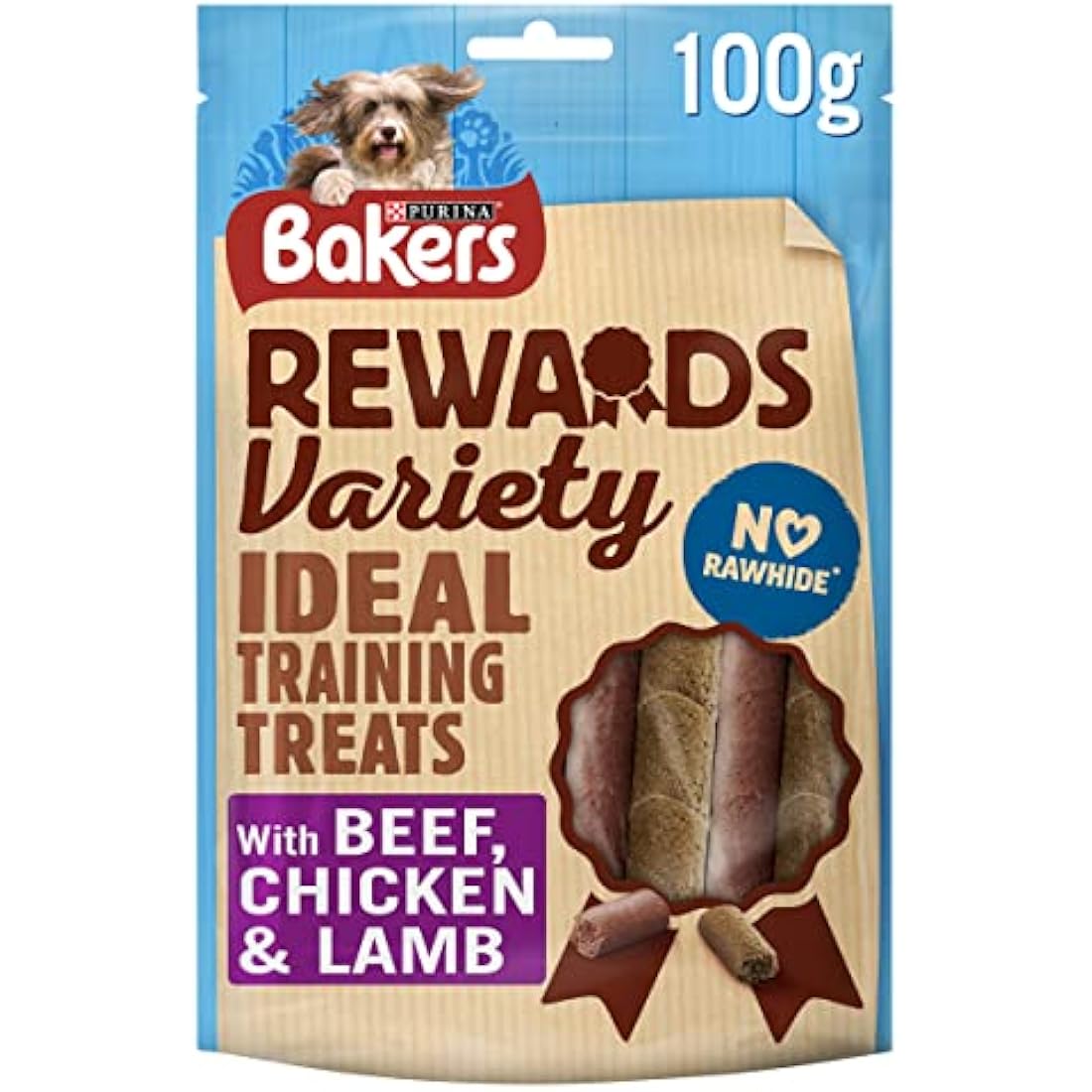 Bakers Rewards Dog Treats Mixed Variety 100g, Pack of 8