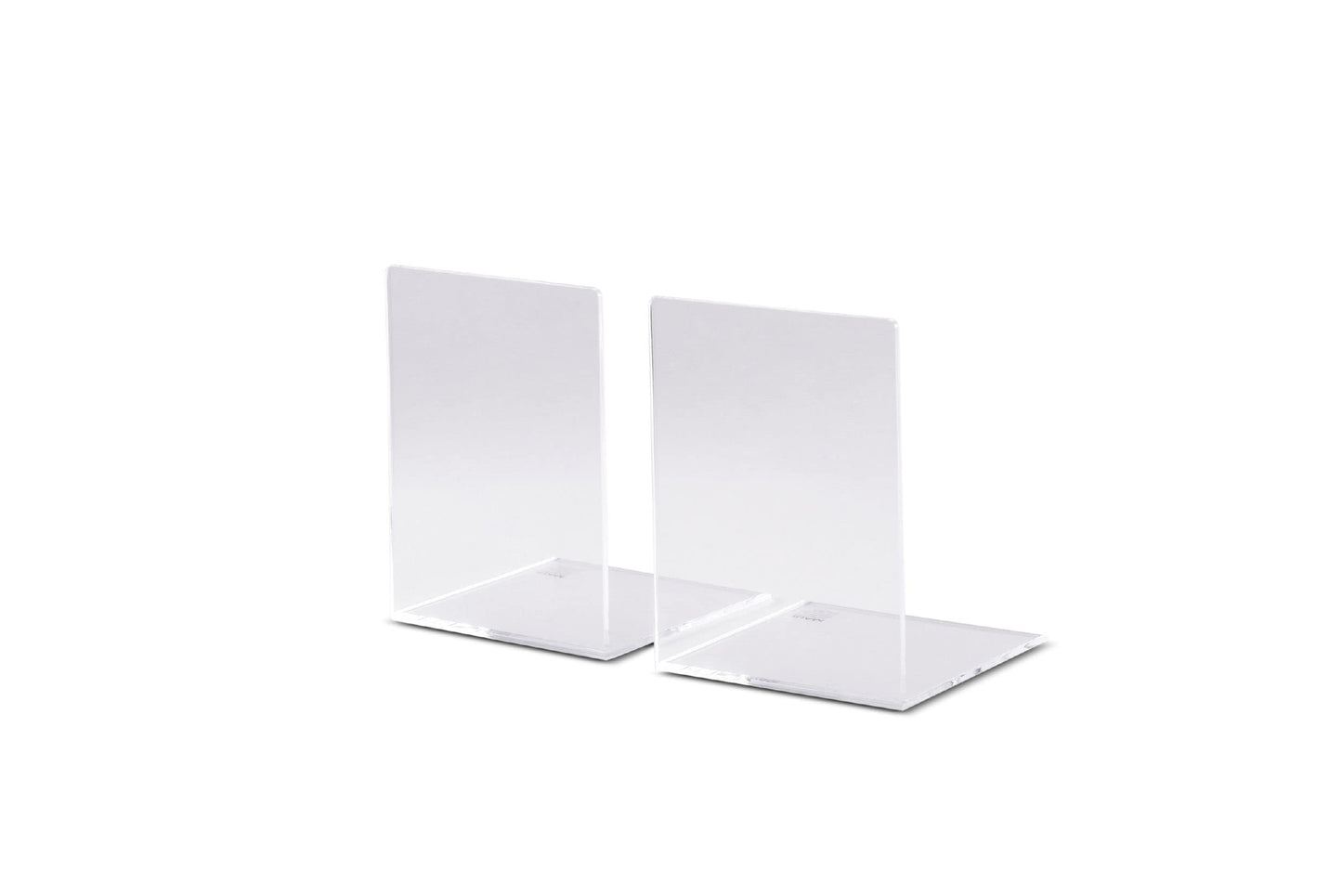 Maul acrylic bookends Modern 8 x 8 x 10 cm transparent