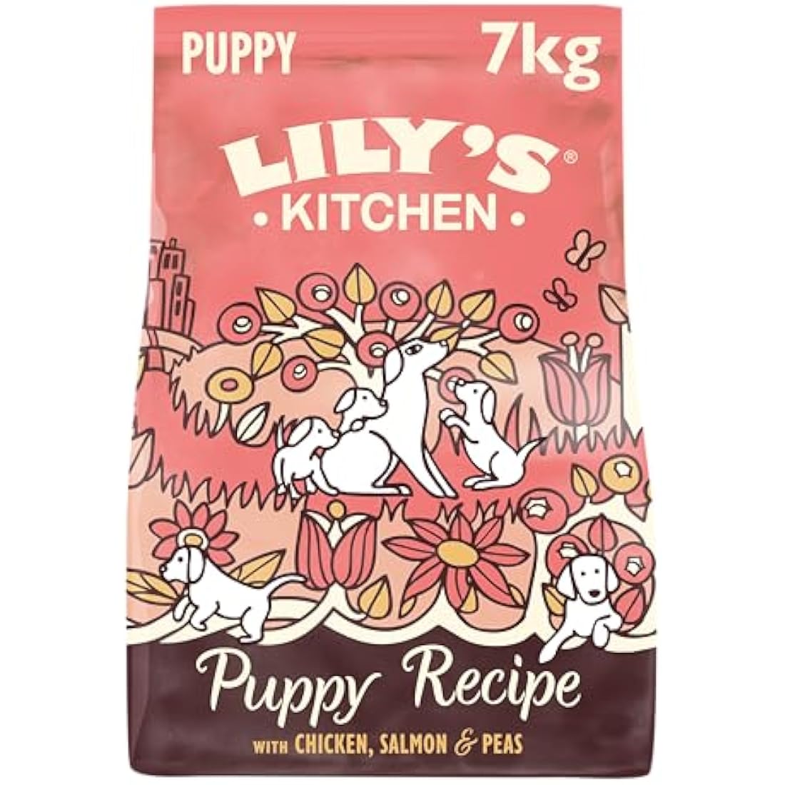 Lily's Kitchen Made with Natural Ingredients Puppy Dry Dog Food Chicken, Salmon & Peas Grain-Free Recipe 7kg