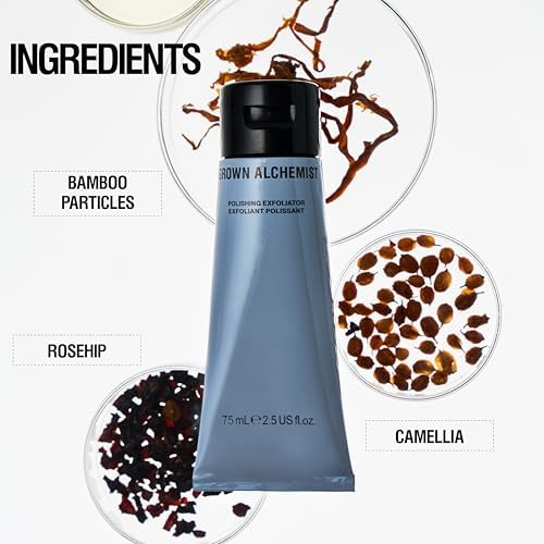 Grown Alchemist Gentle Exfoliator - Exfoliating Face Wash, Pink Grapefruit, Glucomannan Extract