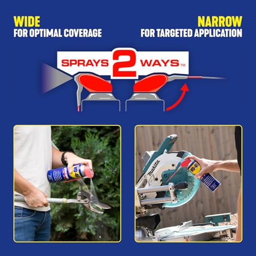 WD-40 Multi-Use Spray 450ml: Wide and Narrow Spray for Maintenance, Rust Protection and Lubrication