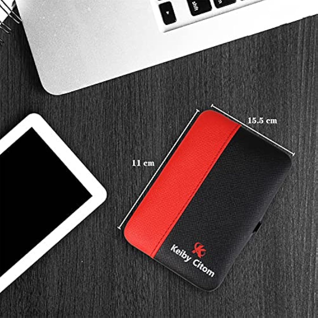 Keiby Citom Manicure Set 18pcs Professional Nail Clippers Kit Pedicure Care Tools-Stainless Steel Grooming Tools With Rose Gold PU Leather Case for Travel & Home (Black/Red)