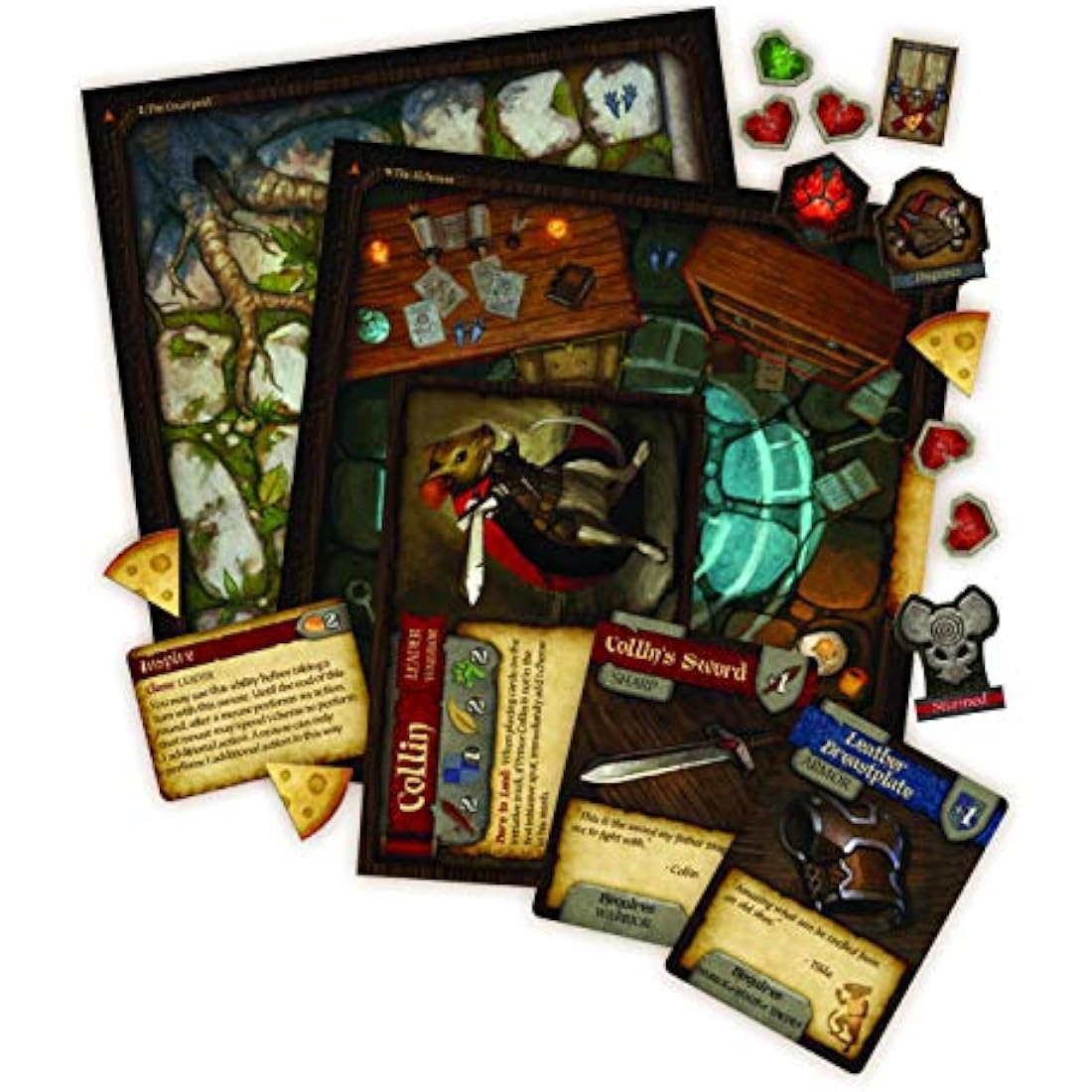 Plaid Hat Games Mice and Mystics Board Game, Red