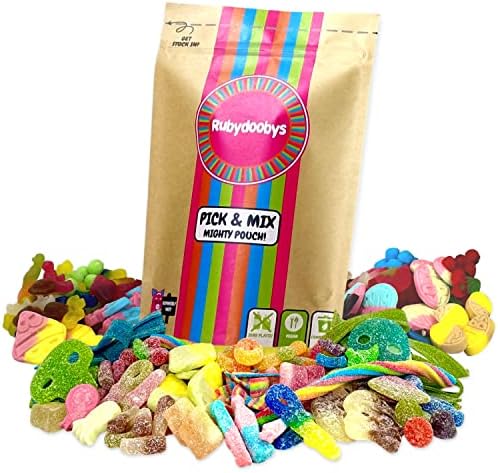 Rubydoobys Vegan Sweets Pouch - Huge Variety of Quality Vegan and Vegetarian Friendly Pick & Mix Sweets in Eco Packaging