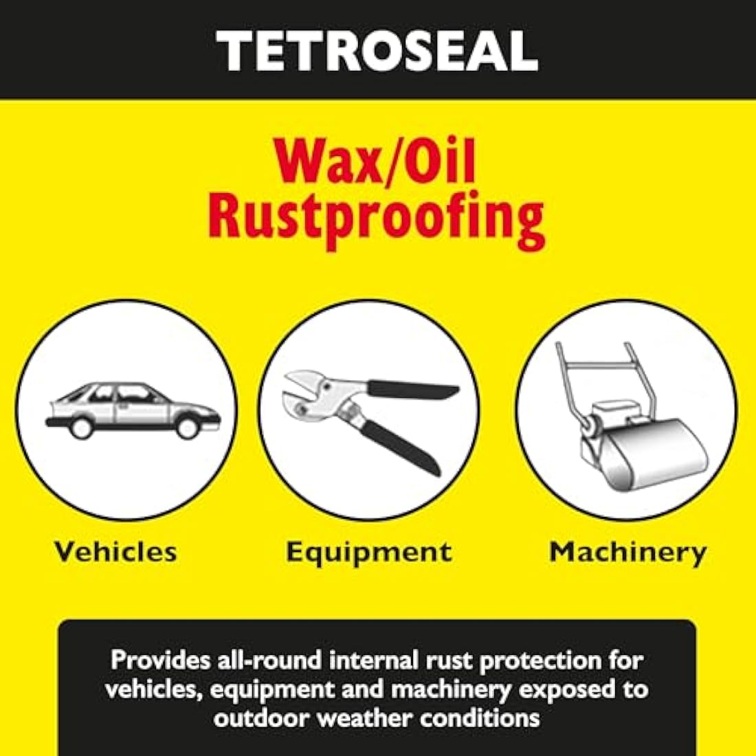 Tetroseal TWO503 Wax Oil Clear 500ml Aerosol