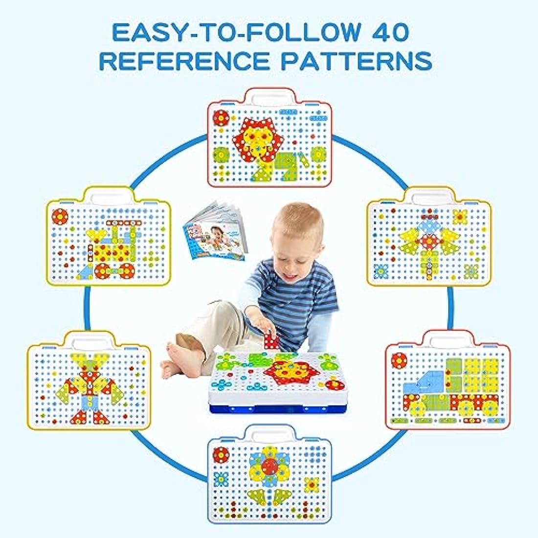 SHAWE 3D Take Apart Toy for 3 4 5 6 Years Old Boys Girls Gifts – Creative Construction Toys Kit – Puzzles Assembly DIY Play Set with Storage Box