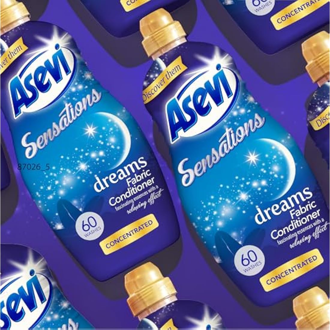 Asevi Sensations Fabric Conditioner, Laundry Conditioner, Liquid Fabric Conditioner, 1320ml, 60 Washes, Dreams