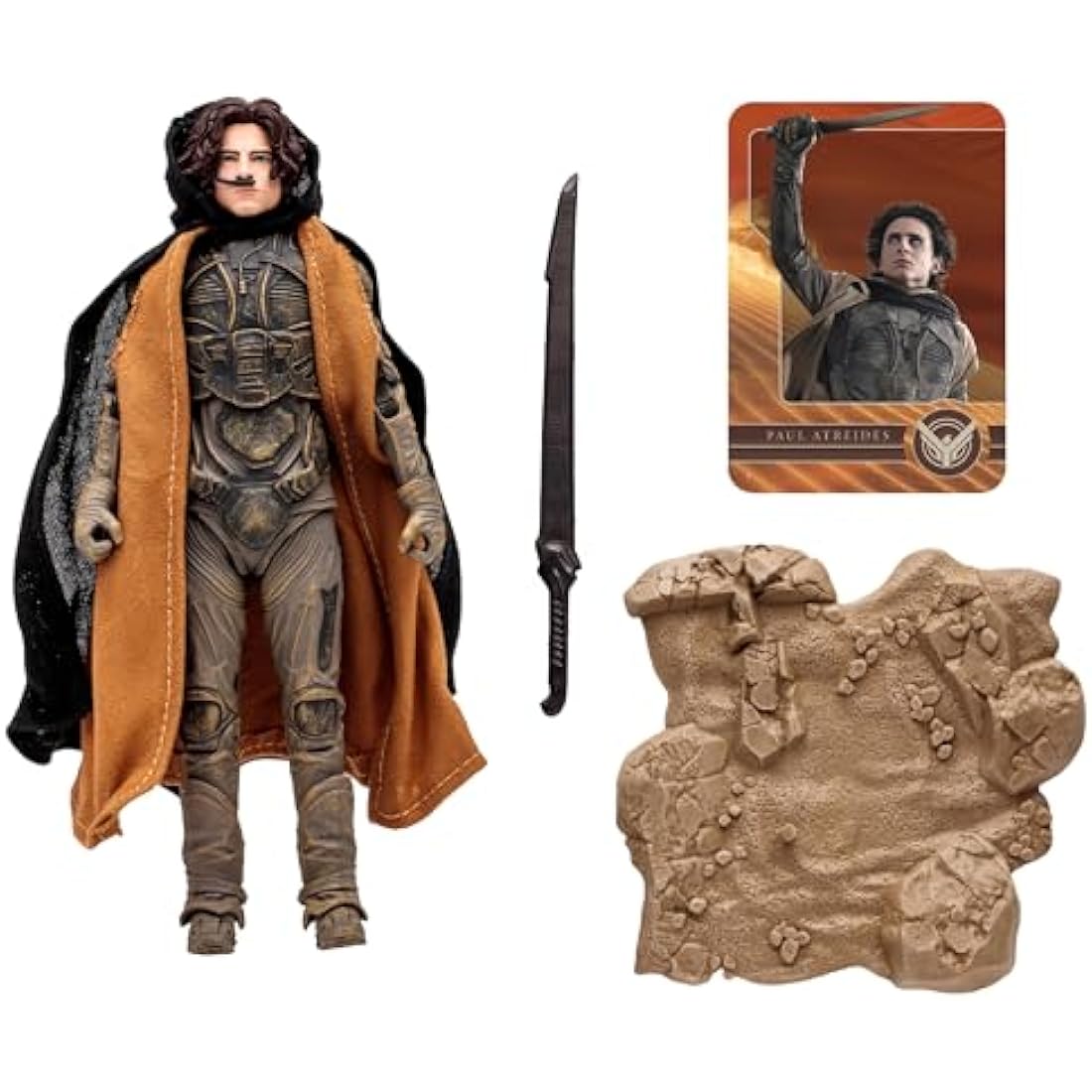 McFarlane Toys Dune: Part Two Paul Atreides 7-Inch Action Figure - Incredibly Detailed Hero's Journey with Ultra Articulation, Sword, and Collectible Art Card