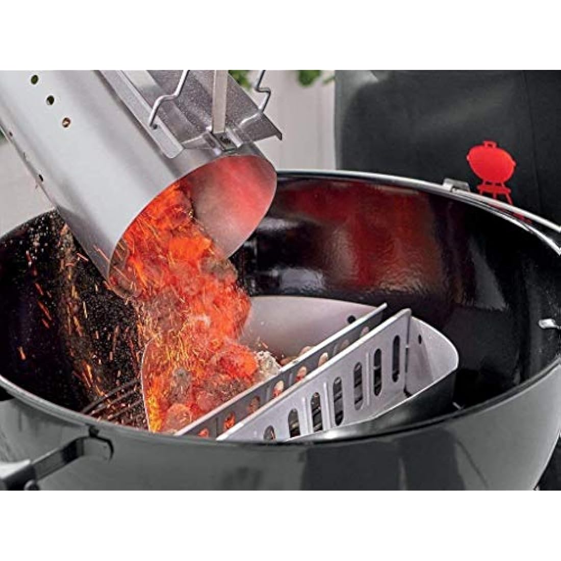 Denmay 7403 Charcoal Basket Briquet Holders for Weber 57CM Kettle Grills, Weber One Touch and Master Touch Charcoal Grill, Char-Basket Charcoal Holders BBQ Grill Accessories, 2 Pack