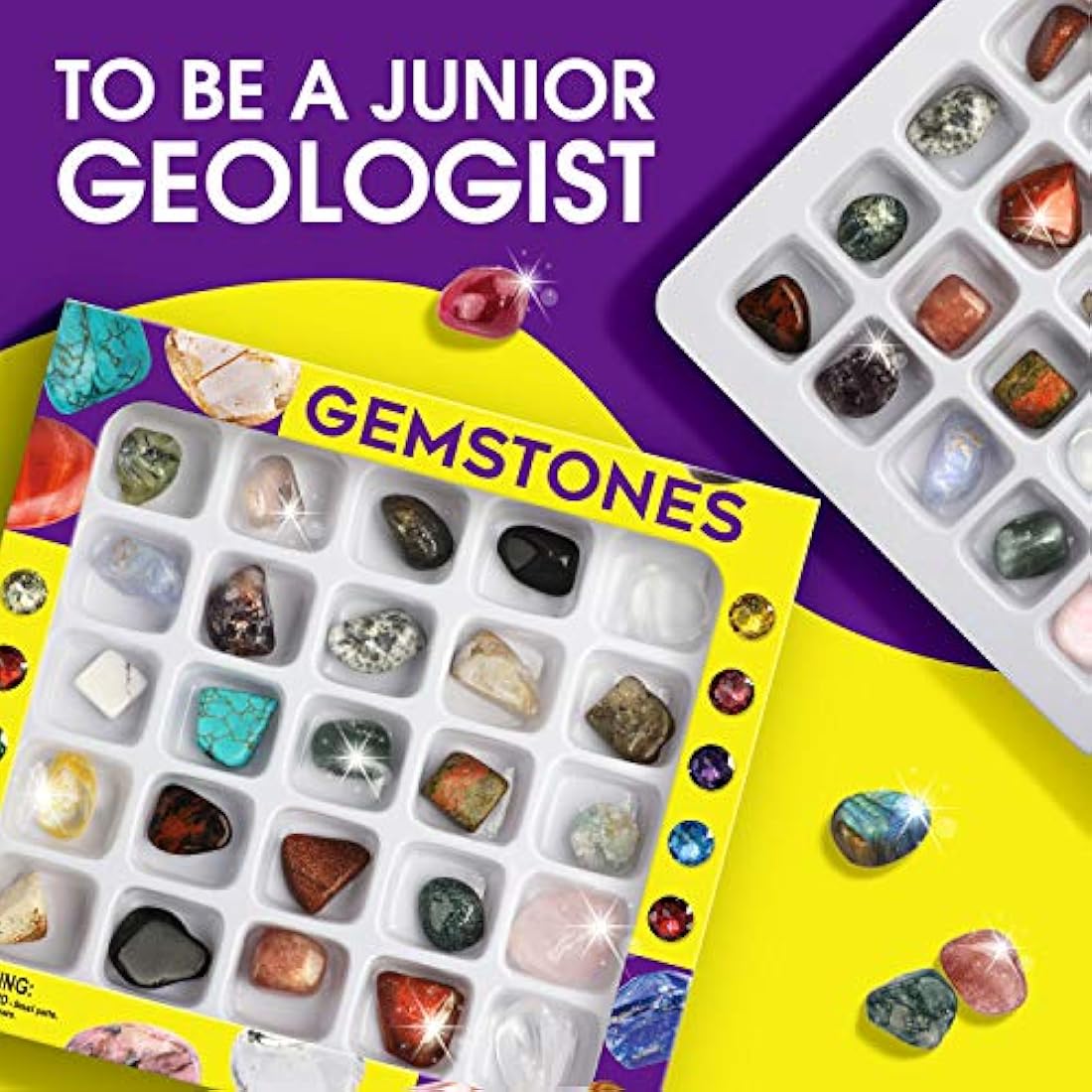 Rock Mineral Gem Collection For Kids 25 Gemstones Included Educational Identification Sheet Rose Quartz Gemstones Jasper Stones