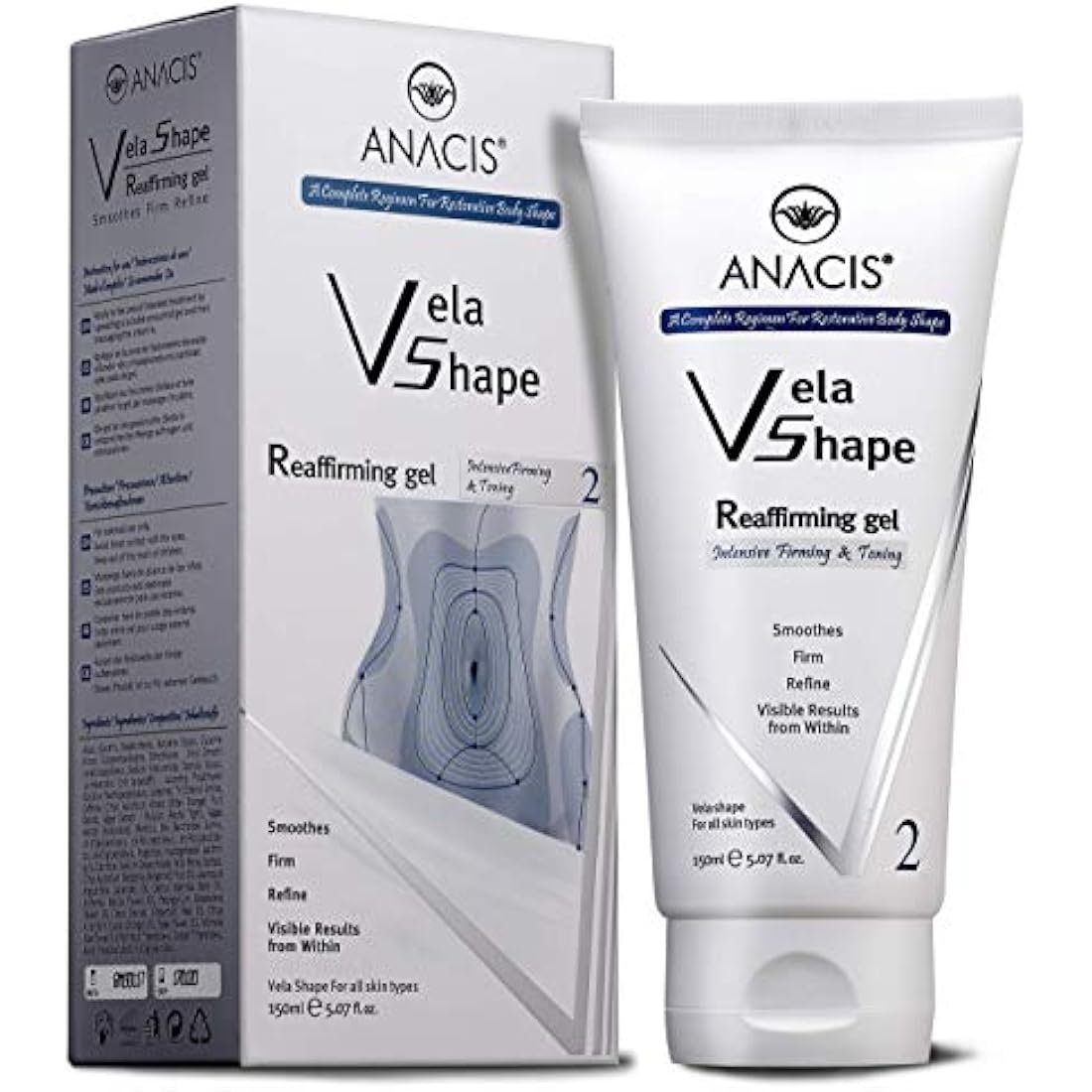 Cellulite Cream Treatment Reaffirming Complex Gel Diminishes The Appearance of Uneven Skin Tone and Rejuvenate 5.07 Oz