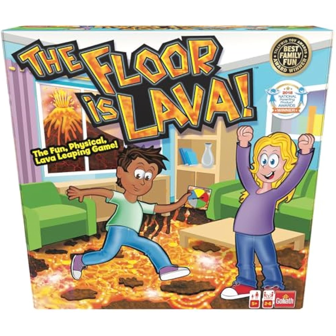 The Floor is Lava! | The Fun, Physical, Lava Leaping Game | Kids Party Games | For 2-6 Players | Ages 5+
