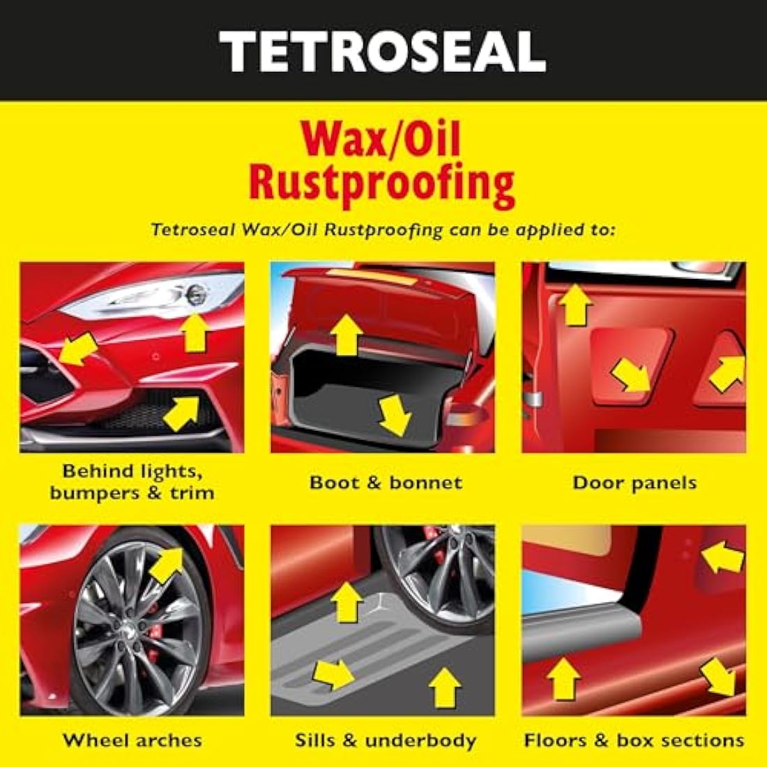 Tetroseal TWO503 Wax Oil Clear 500ml Aerosol