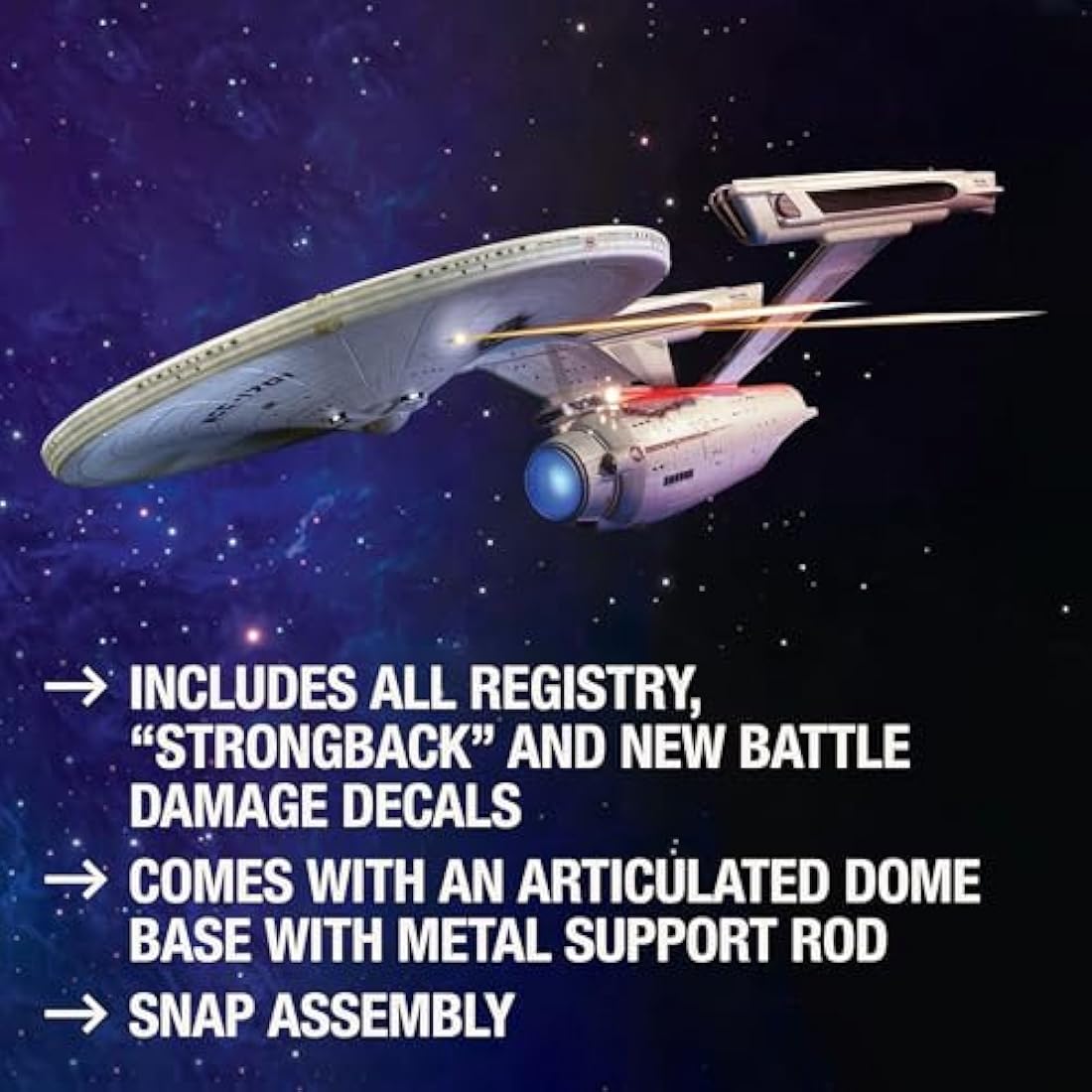 Polar Lights POL974 1:1000 U.S.S. Enterprise NCC-1701-Refit-Wrath of Khan Edition