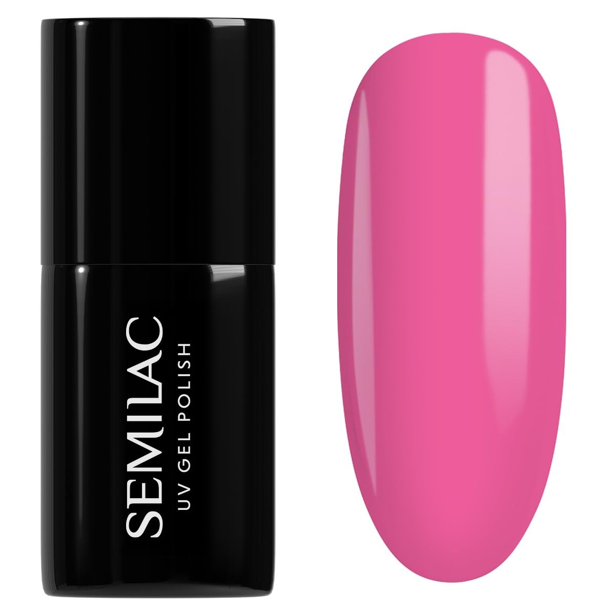SEMILAC Gel Nail Polish 277 Light Fuschia - Full Coverage Gel Polish - Soak Off Easy To Use LED/UV Nail Lamp - Long Lasting Manicure and Pedicure up