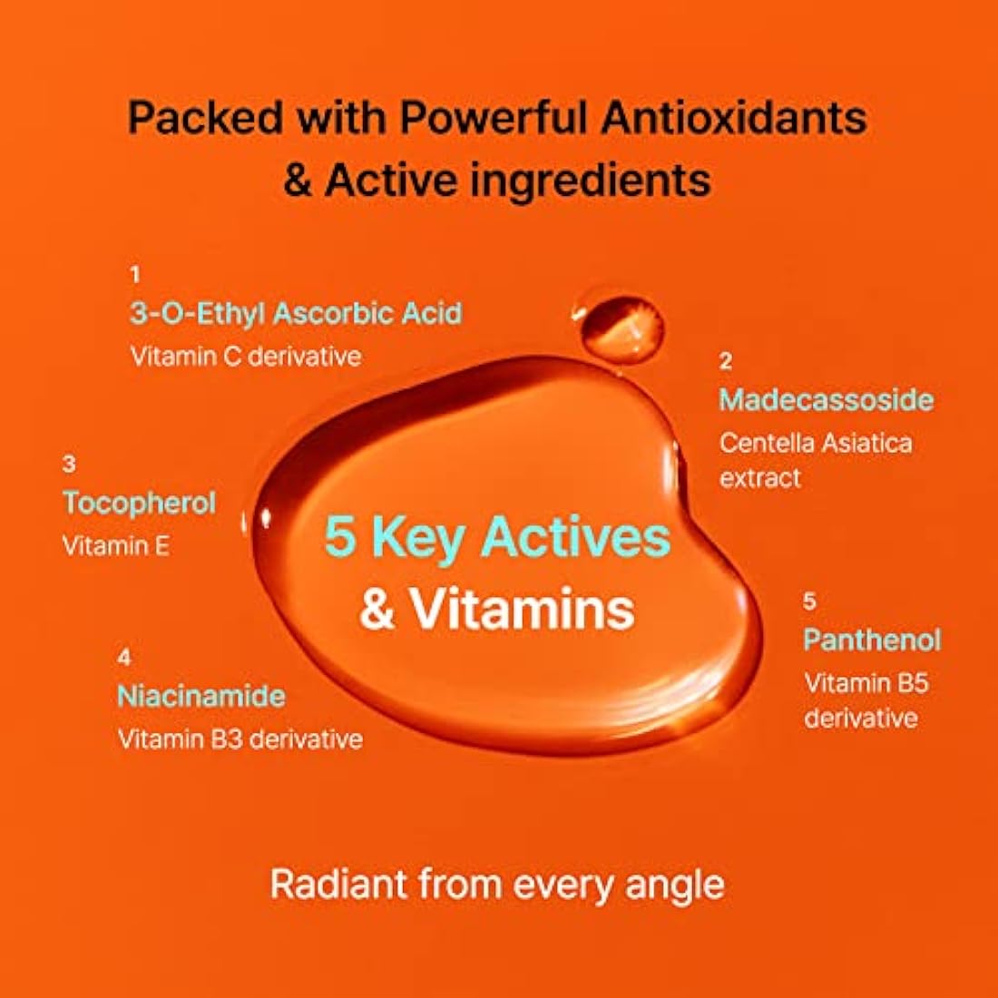 DearKlairs Freshly Juiced Vitamin Charging Serum, Korean Skincare, 3-O-Ethyl Ascorbic Acid 10%, Niacinamide, Non-oily texture for Sensitive skin