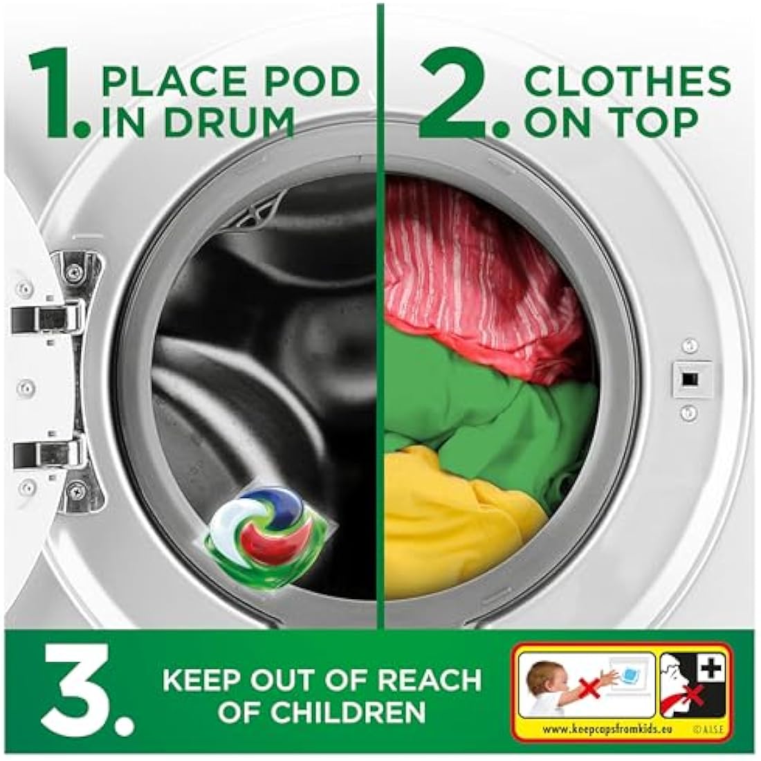 Ariel Platinum PODS®, Washing Liquid Laundry Detergent Capsules 76 (4x19) Washes, +Extra Stain Removal, Even Remove 7-Day Dried-In Stains