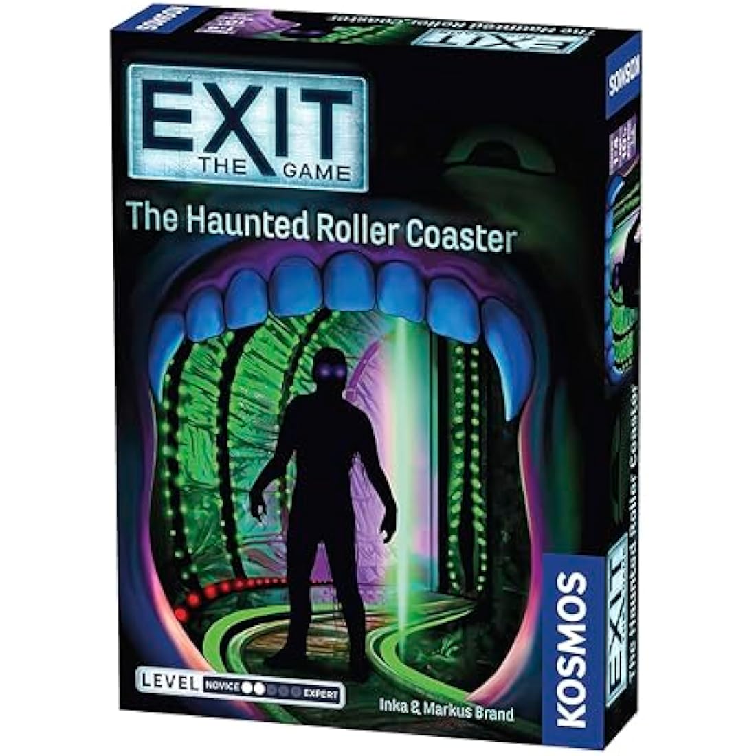 Thames & Kosmos - EXIT: The Haunted Roller Coaster - Level: 2/5 - Unique Escape Room Game - 1-4 Players - Puzzle Solving Strategy Board Games for Adults & Kids, Ages 10+ - 697907