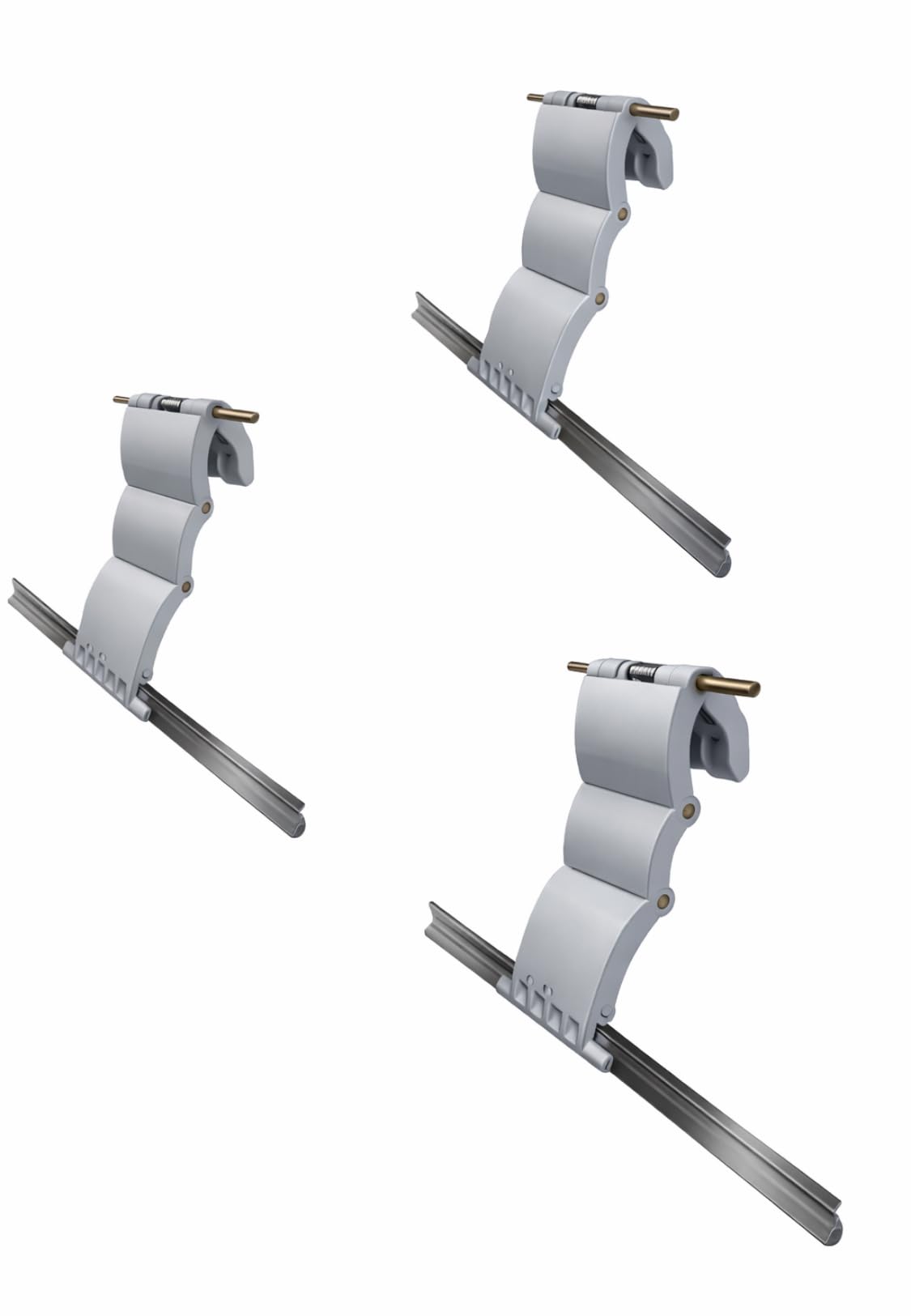 X3 Roller Door auto Lock Locking Straps,Clips,Brackets. Fits 77mm slats and 55mm slats
