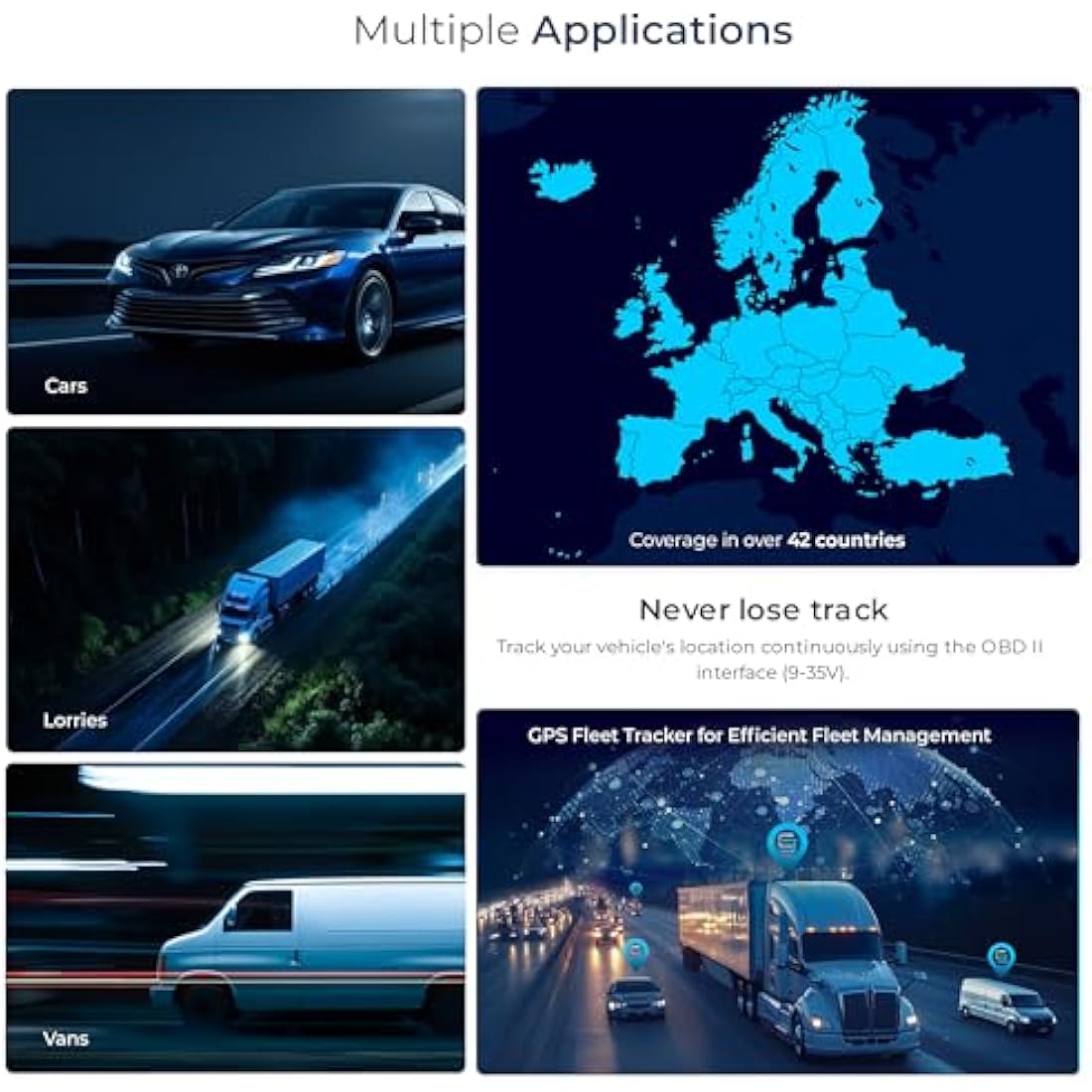 SALIND 08 4G - Mini GPS Tracker for Cars, Lorries, Vehicles - Connection via OBD2 - UK & Worldwide Real Time Tracking, Safe Area, Route Memory System and Alarms