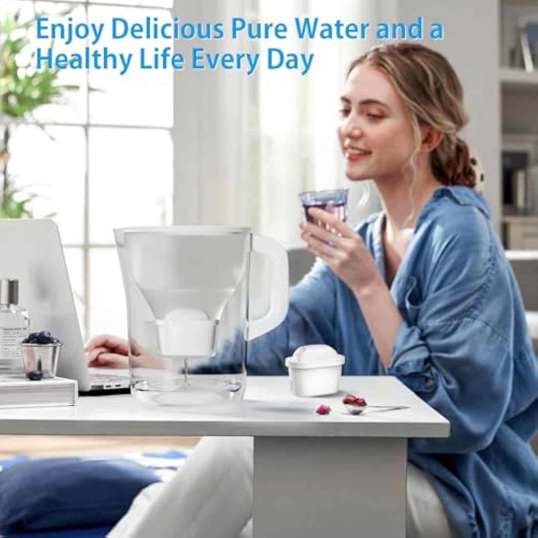 BREOILUTLE Water Filter Cartridges Compatible with Brita® Marella® Jug Kettle, Water Filter Replacement for Brita® Maxtra+® Plus Maxtra Pro® All-in-1 Reduces Impurities (12)