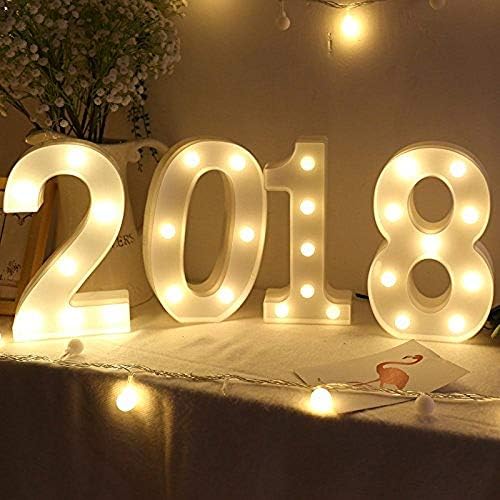 HONPHIER® LED Number Lights Marquee Decoration Light Up Numbers Night Light Lights Sign for Home Party Wedding Anniversary Decor Battery Operated (8)