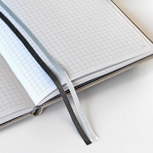 Lanybook ProDS Notebook Large Beige Squared with Practical Closure Band 192 Pages