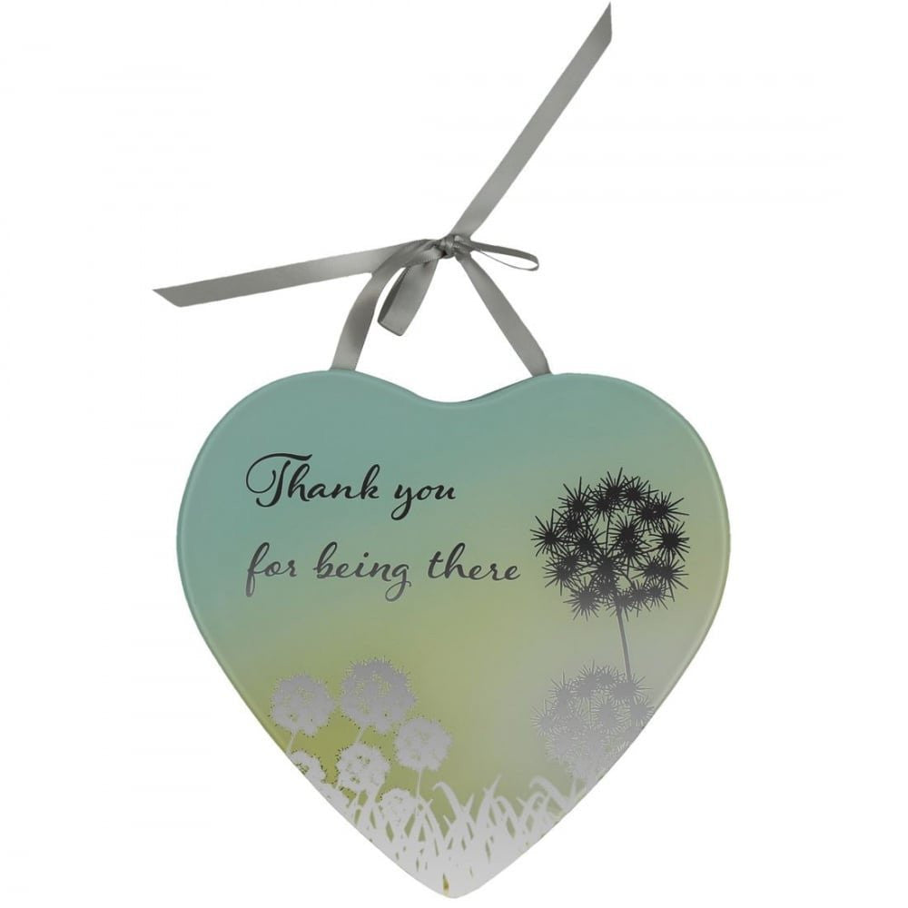 Thank You for being there Reflections from the Heart Mirrored Hanging Plaque