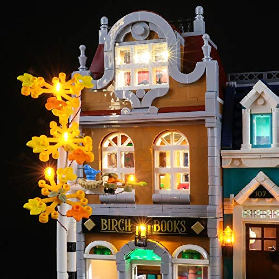 BRIKSMAX Led Lighting Kit for LEGO Bookshop, Compatible with LEGO 10270 Building Blocks Model