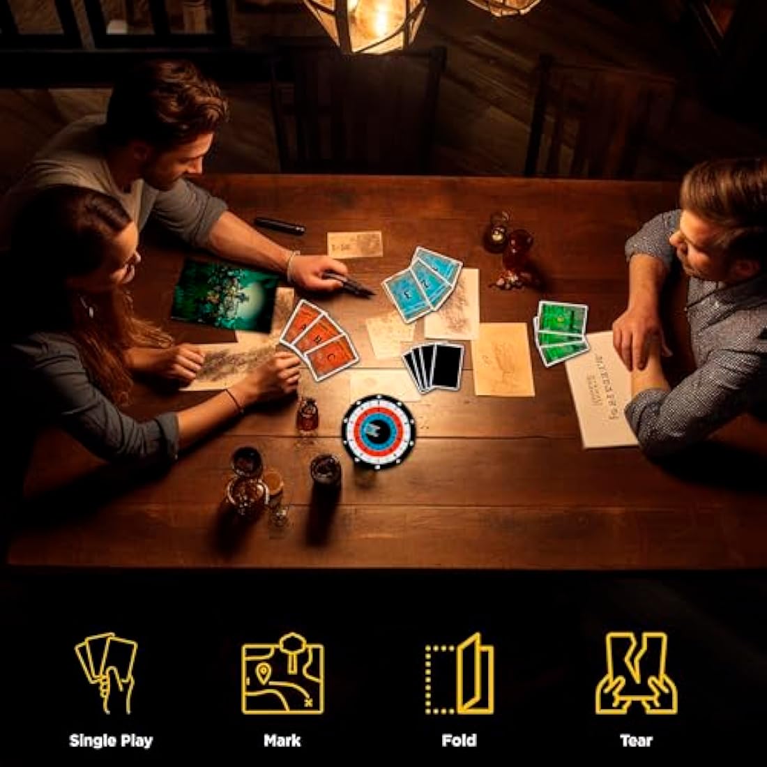 Thames & Kosmos EXIT: The House of Riddles | Escape Room Game | 2/5 Difficulty | Strategy Puzzle Board Game | 1-4 Players | Ages 10+ | Fun for Adults & Kids