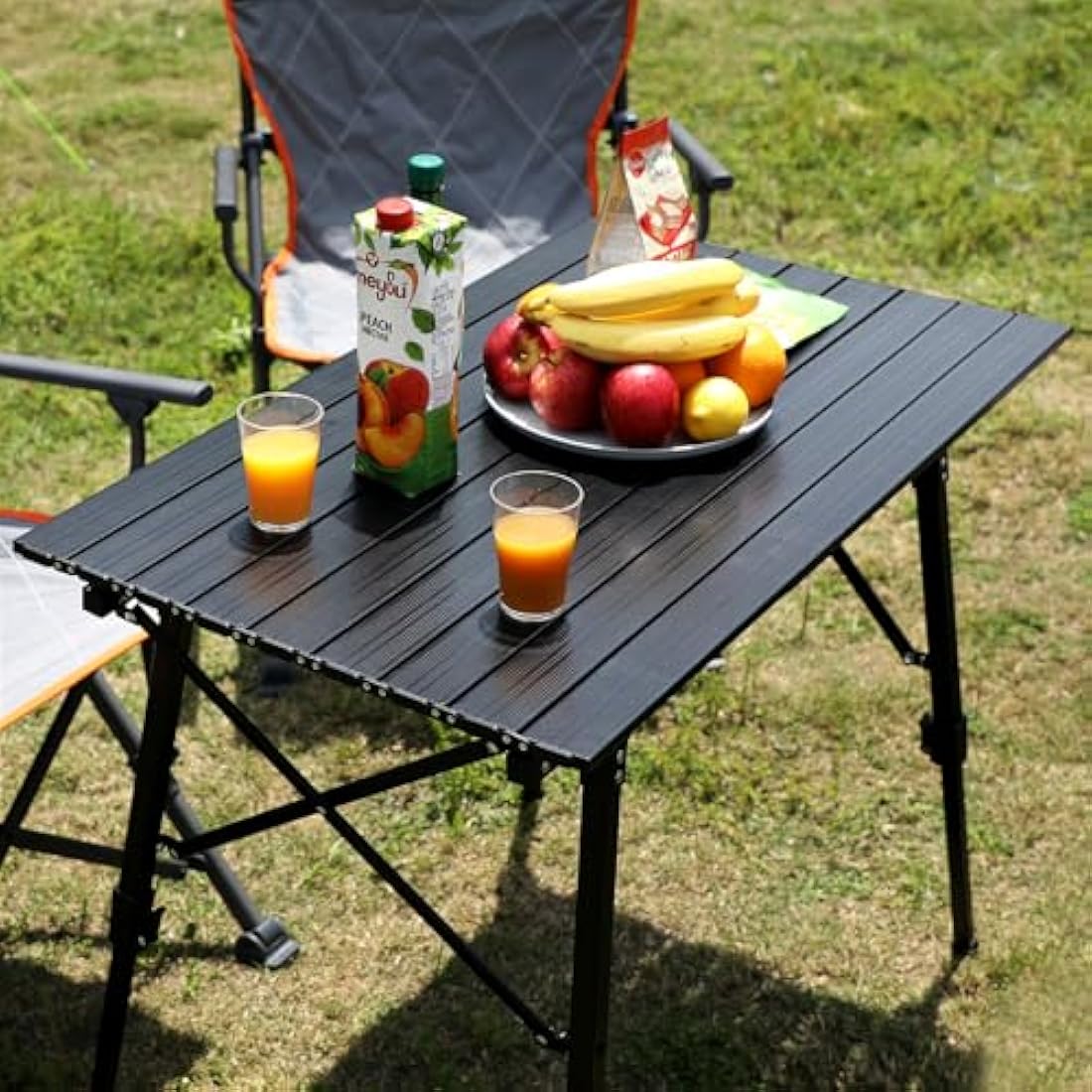 Portal Camping Tables That Fold up Picnic Table Folding Portable with Height Adjustable Legs Collapsible Table 3ft Aluminium Rollup Outdoor Table Lightweight Foldable for Beach Fishing Garden BBQ