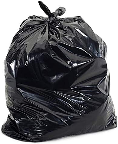 Haya Home 70L to 80L 40 Extra Strong Bin Bags Heavy Duty Bin Liners 40 μm Black Plastic Refuse Sacks large Waste Dustbin Bags for Kitchen Home Office DIY Garden from 100% Recycled Material