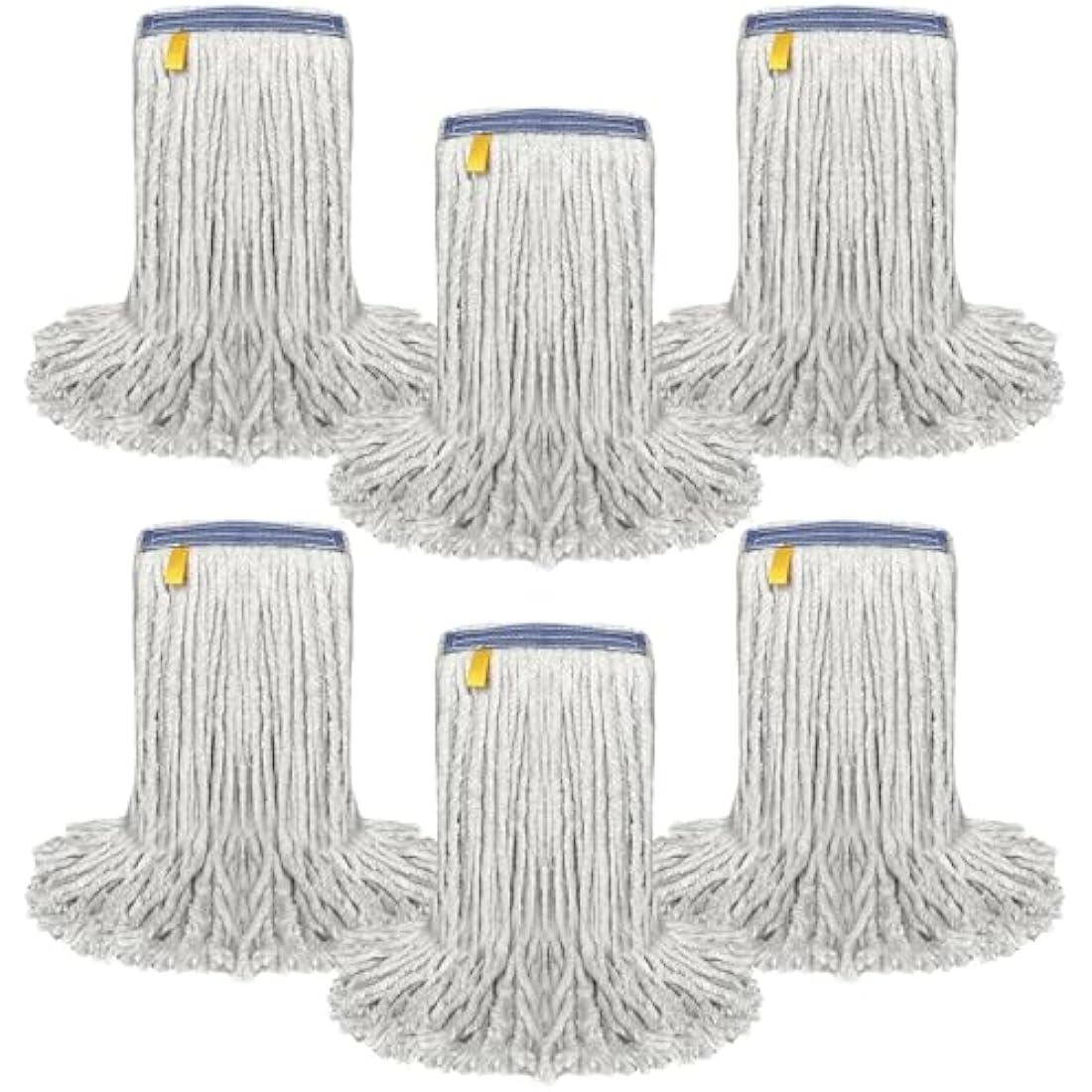 KLEEN HANDLER Cotton Mop Head Replacement | 3.1 cm Universal Headband Wet Mop Refill, Natural, 450 g