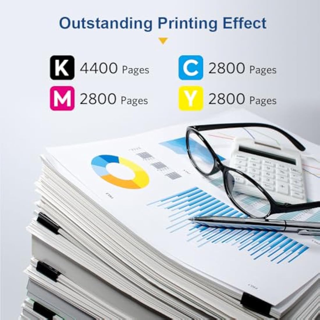 SMARTOMI 305X CE410X Toner Cartridges Remanufactured for HP 305X CE410X 305A CE411A CE412A CE413A for HP LaserJet Pro 400 color M451dn M451nw M451dw MFP M475dw M475dn M375nw M351a (4-Pack)